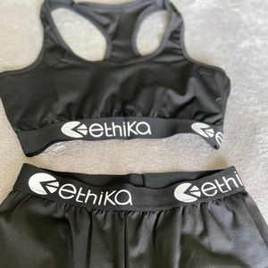 Hello, I am selling a black ethika track suit!